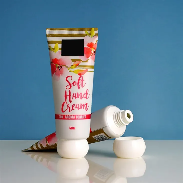 50ml Offset Printing Cosmetic Plastic Aluminum Plastic Skincare Container Hand Cream Packaging Tube With Abacus Screw-cap